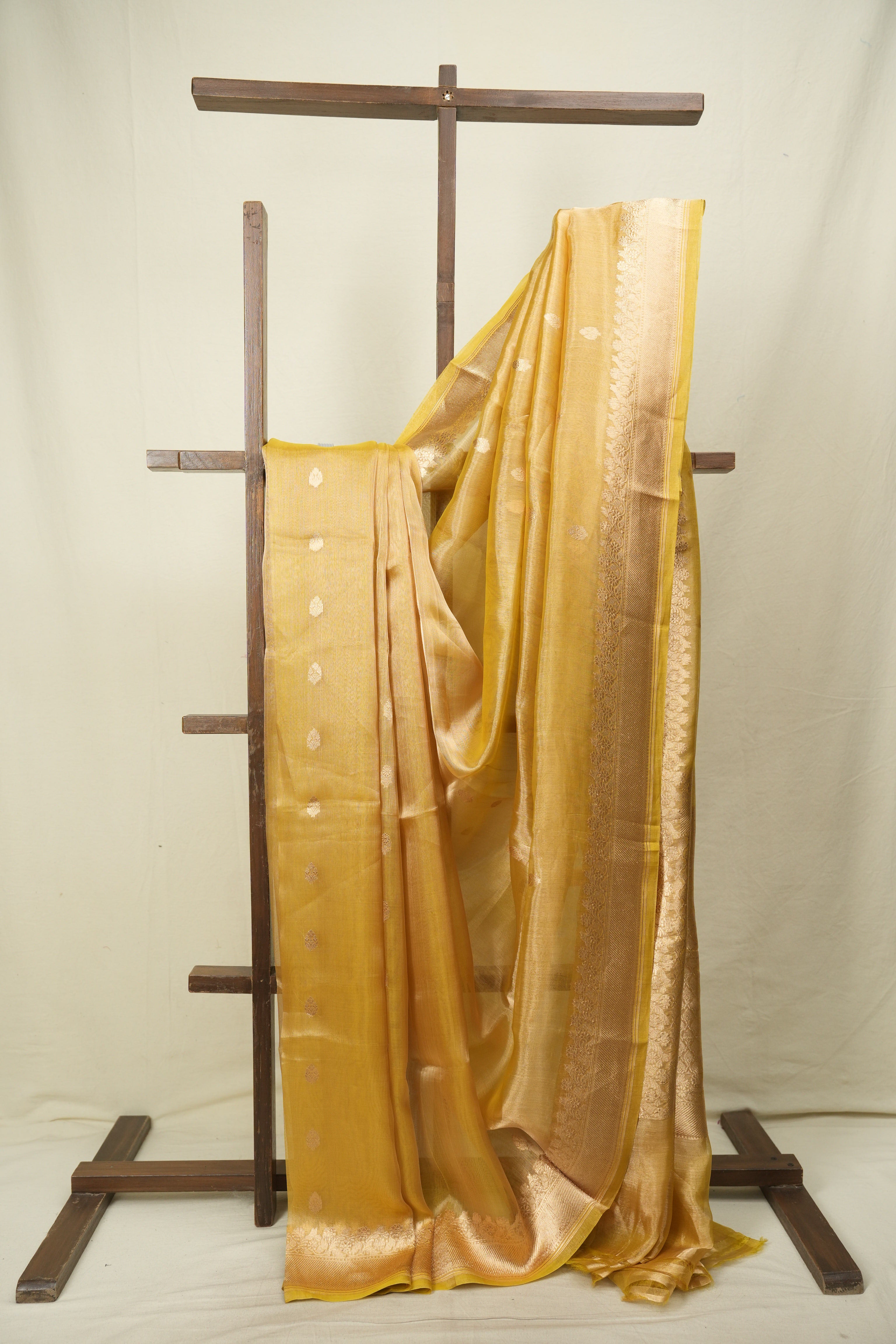 Yellow Tissue Banarasi Silk Saree - SRYBTSS117
