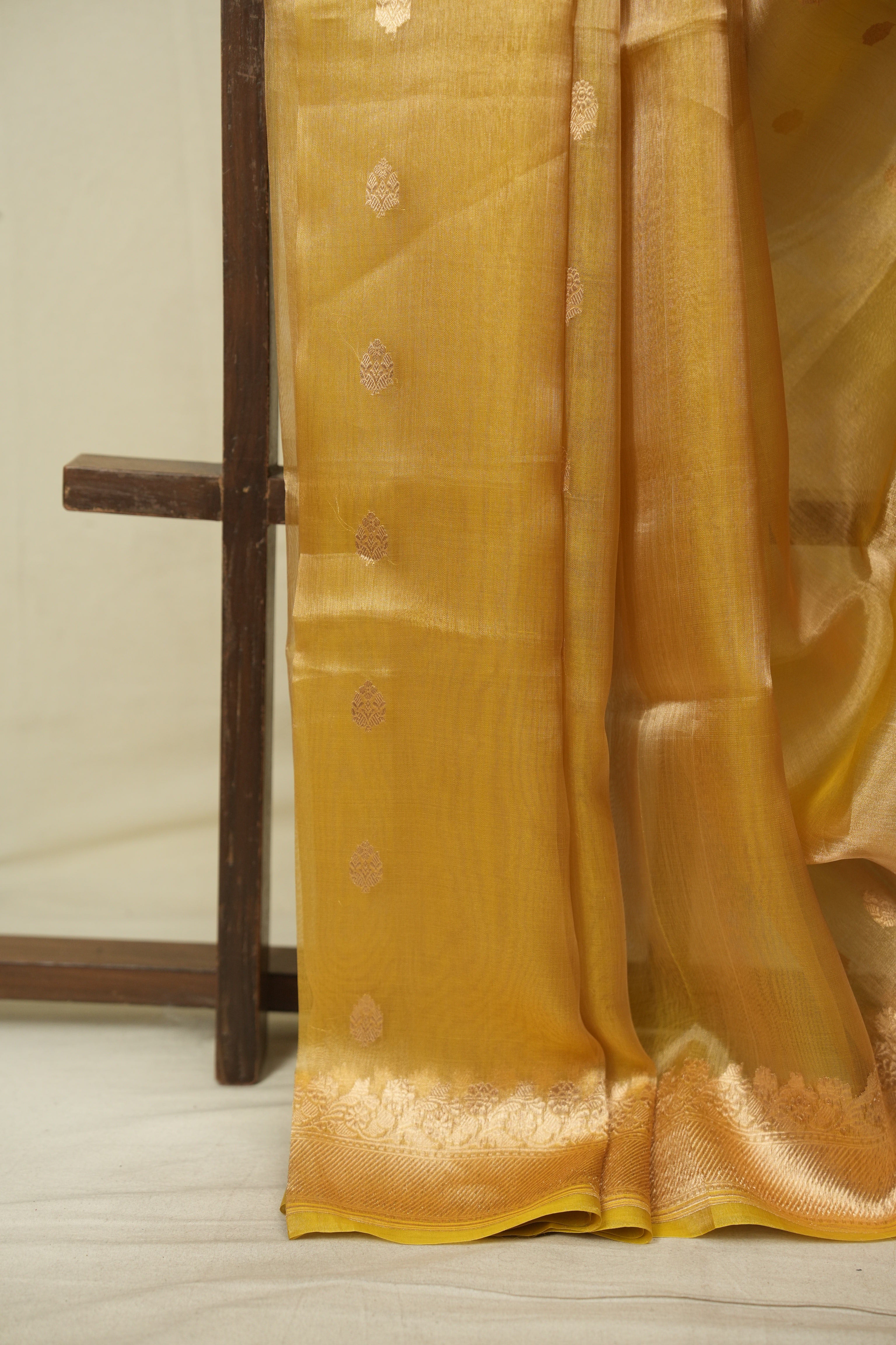 Yellow Tissue Banarasi Silk Saree - SRYBTSS117