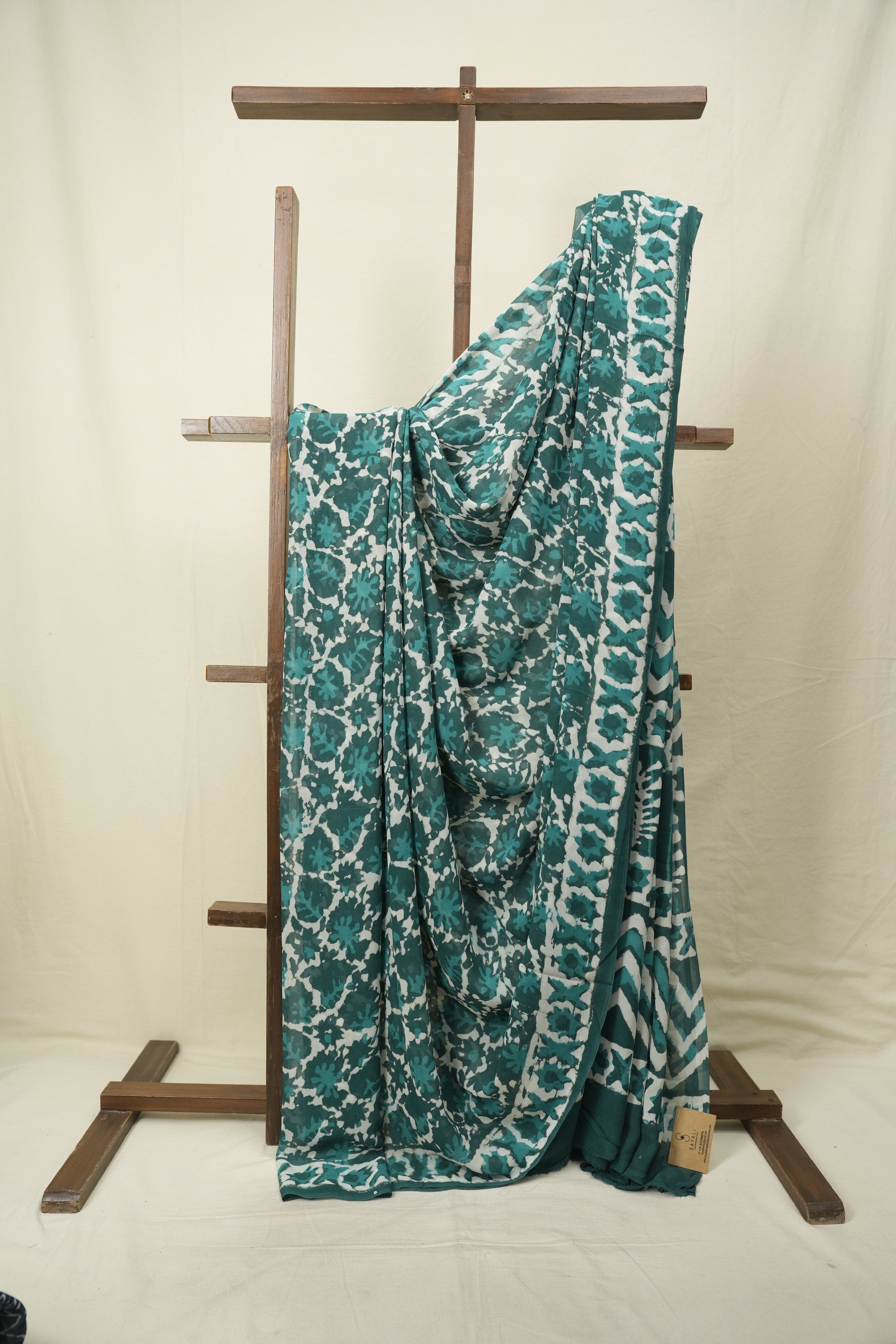 Green HBP Georgette Saree - SRGHGS74