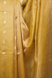 Yellow Tissue Banarasi Silk Saree - SRYBTSS117