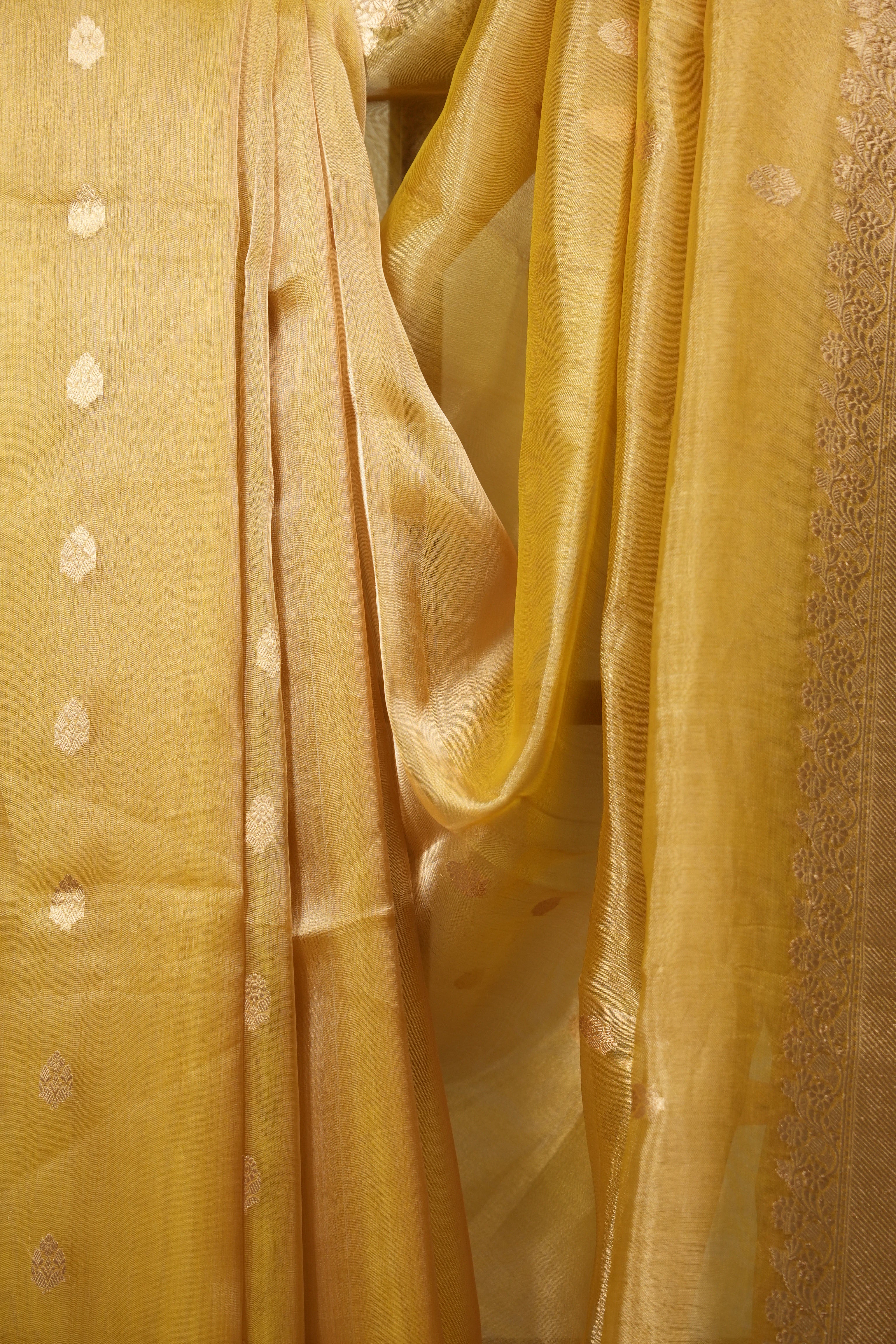 Yellow Tissue Banarasi Silk Saree - SRYBTSS117