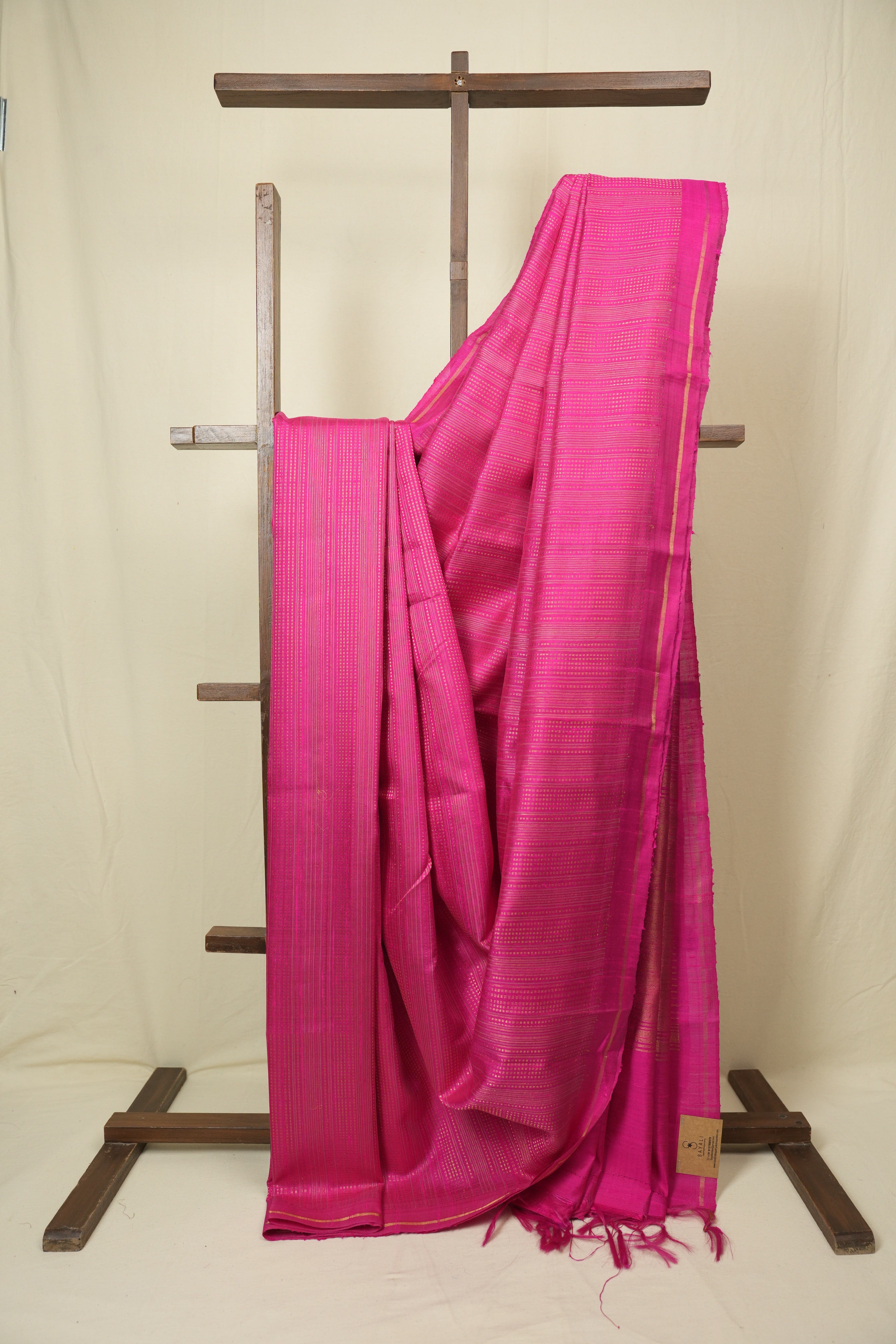 Pink Raw Silk Saree - SRPRSS1032