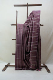 Dark Magenta Tussar Silk Saree - SRDMTSS1487