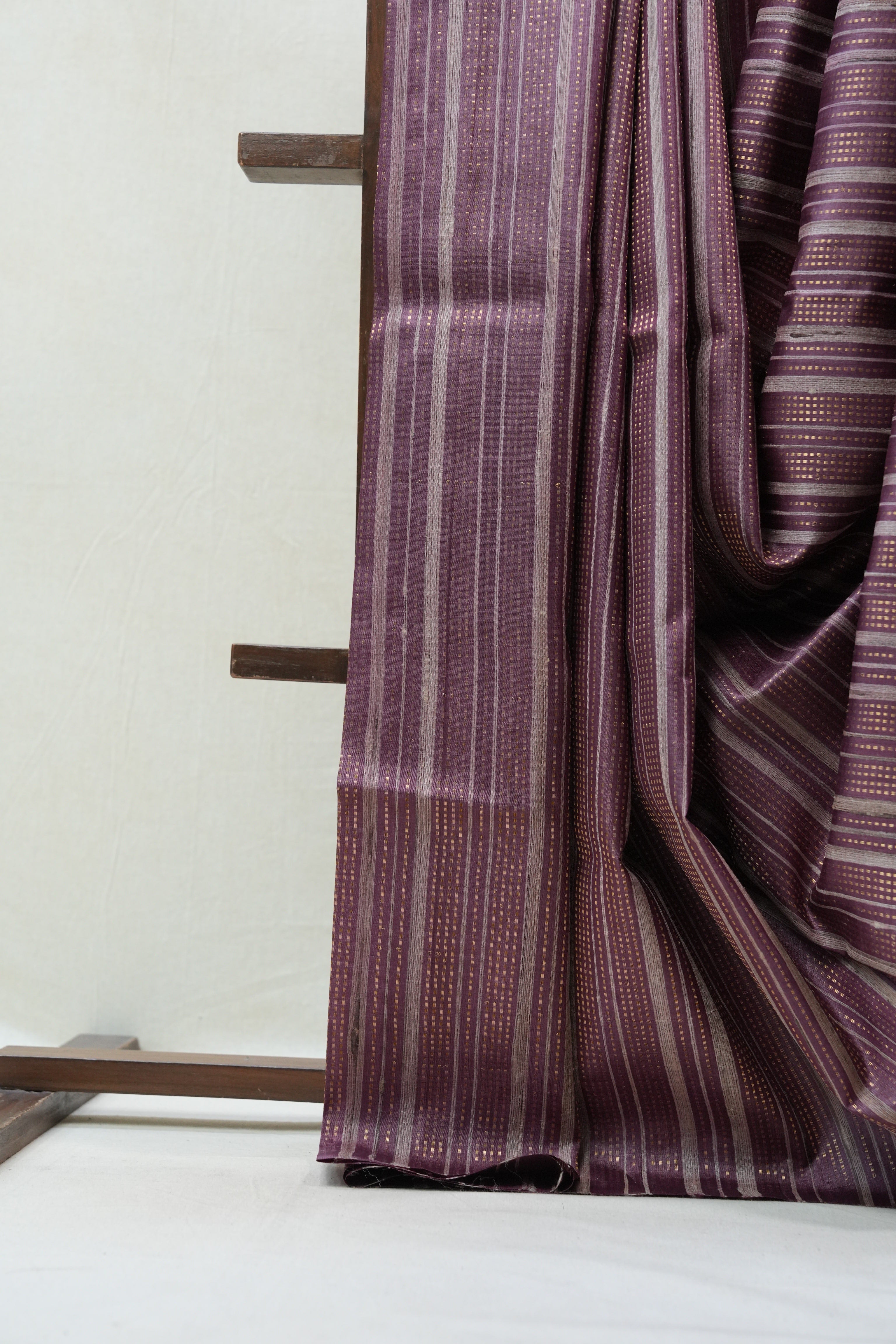 Dark Magenta Tussar Silk Saree - SRDMTSS1487