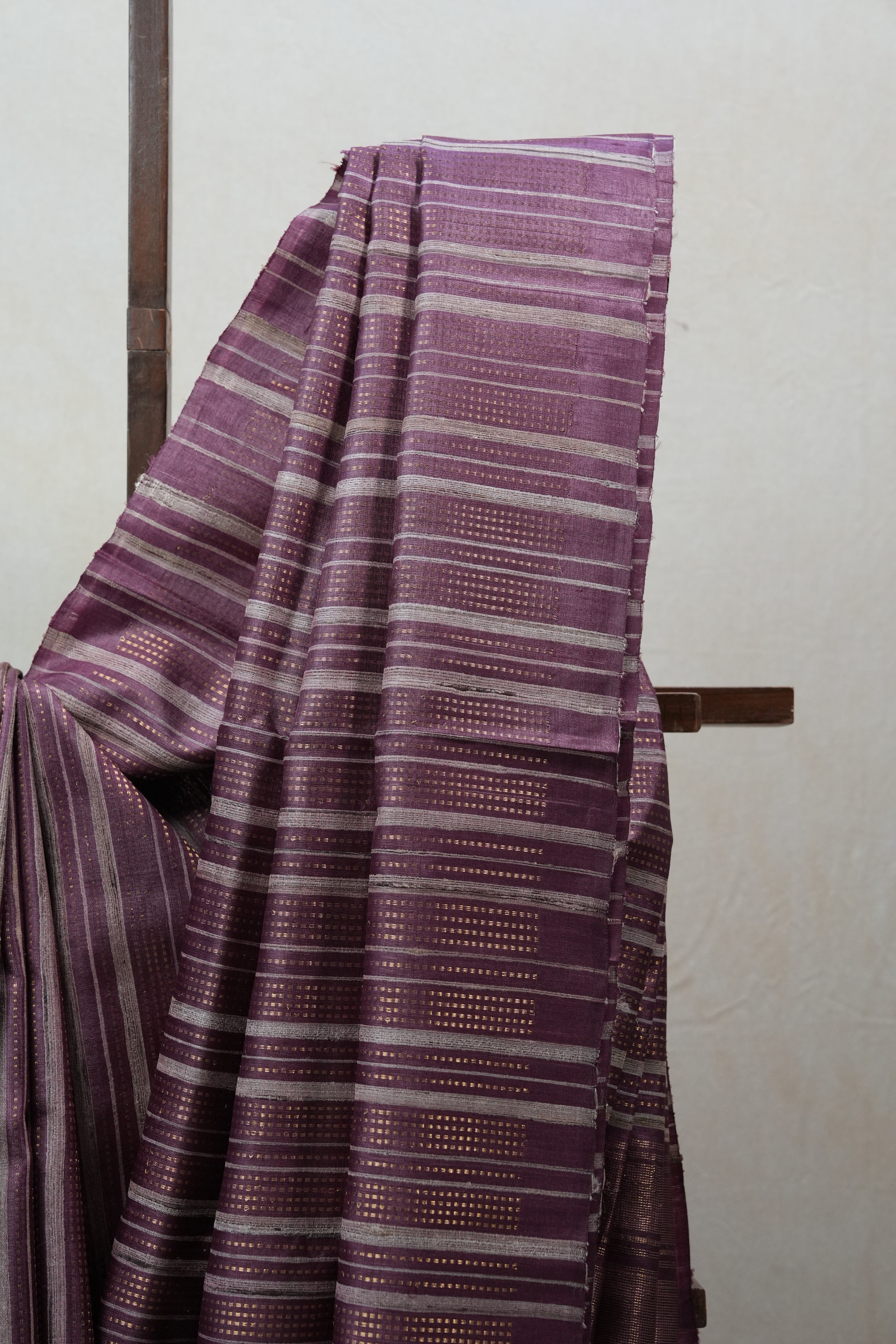 Dark Magenta Tussar Silk Saree - SRDMTSS1487