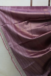 Dark Magenta Tussar Silk Saree - SRDMTSS1487