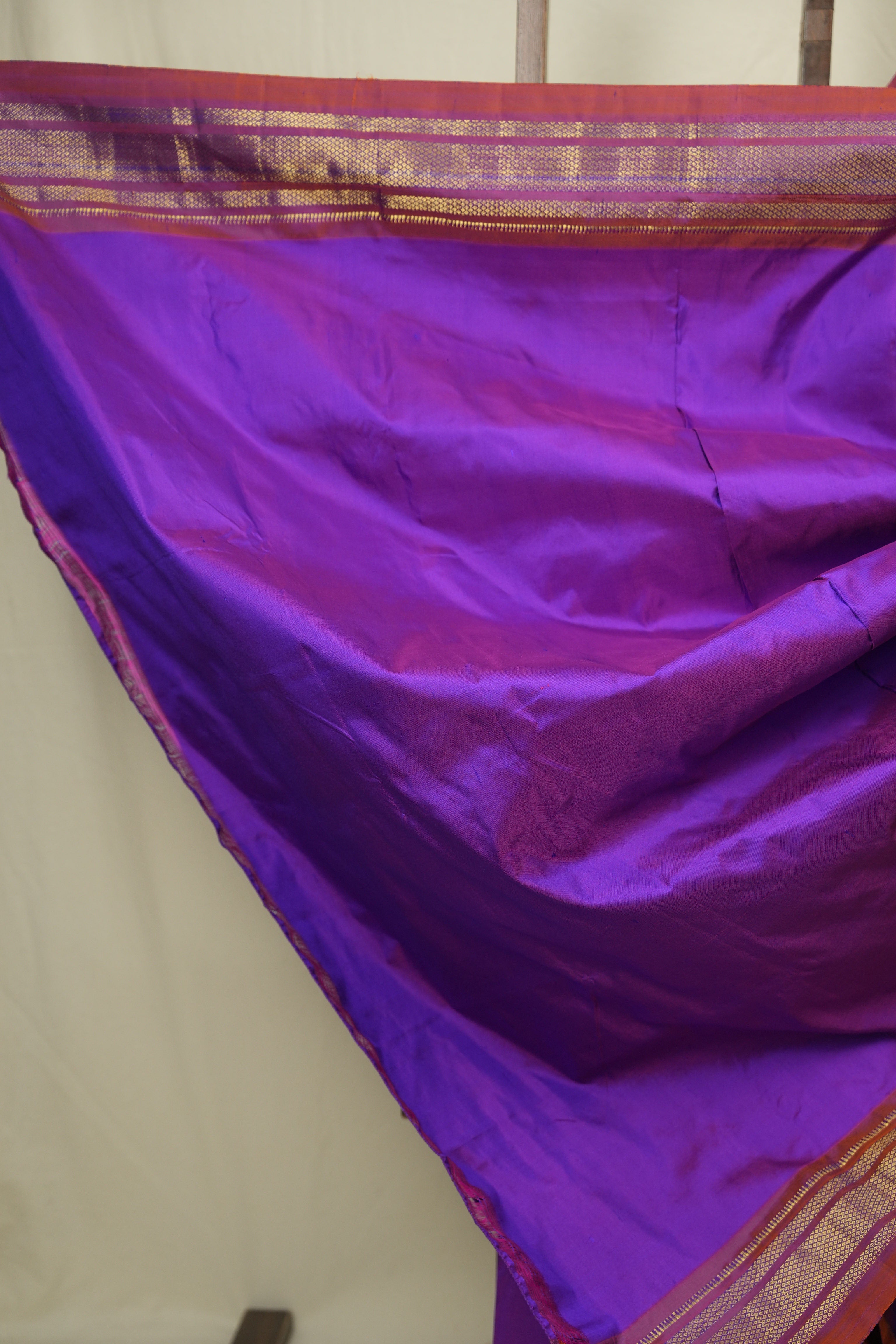 Purple Silk Paithani Saree - SRPSPS796