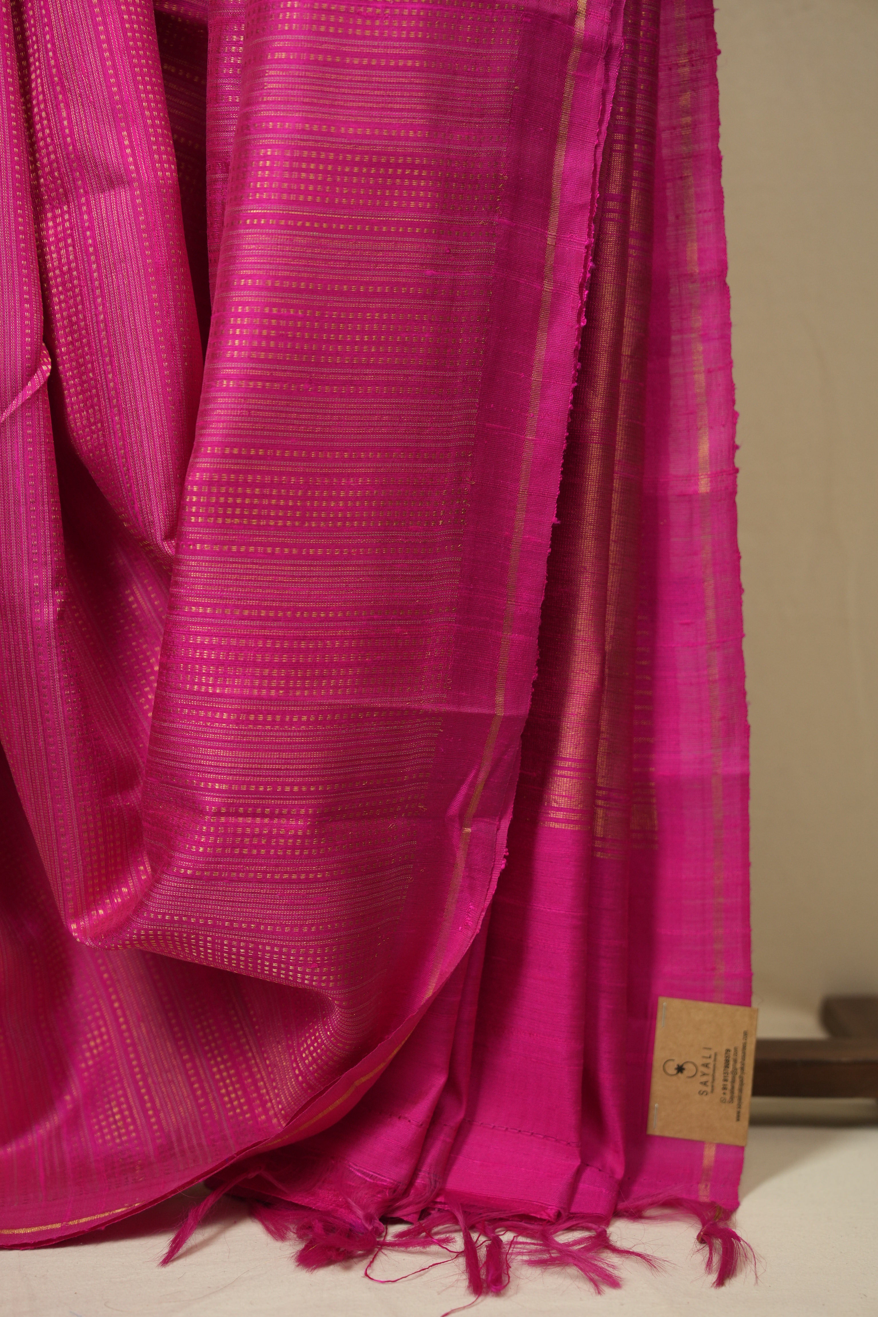 Pink Raw Silk Saree - SRPRSS1032