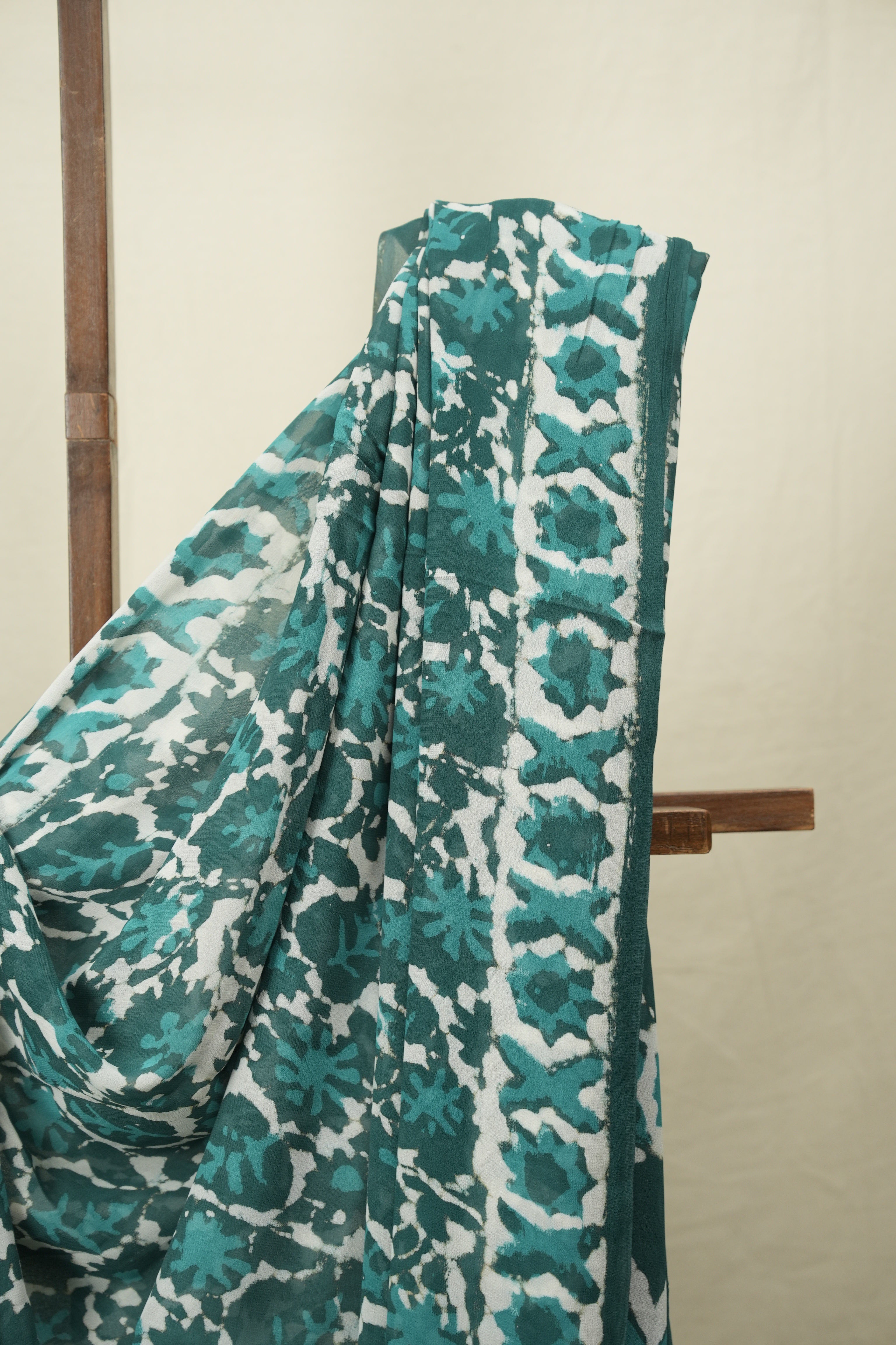 Green HBP Georgette Saree - SRGHGS74
