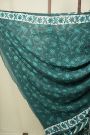 Green HBP Georgette Saree - SRGHGS74