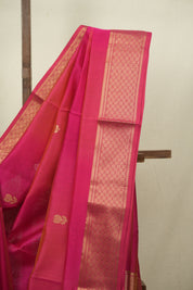 Two Tone Pink Maheshwari Saree - SRTTPMS1320