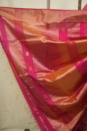 Two Tone Pink Maheshwari Saree - SRTTPMS1320