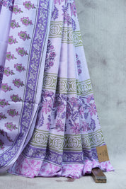 Lilac HBP Cotton Saree - SRLCS1928