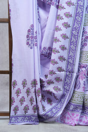 Lilac HBP Cotton Saree - SRLCS1928