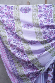Lilac HBP Cotton Saree - SRLCS1928