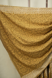 Olive Brown HBP Cotton Saree - SROBCS3626