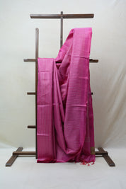 Pink Tussar Silk Saree - SRPTSS1484