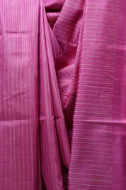 Pink Tussar Silk Saree - SRPTSS1484