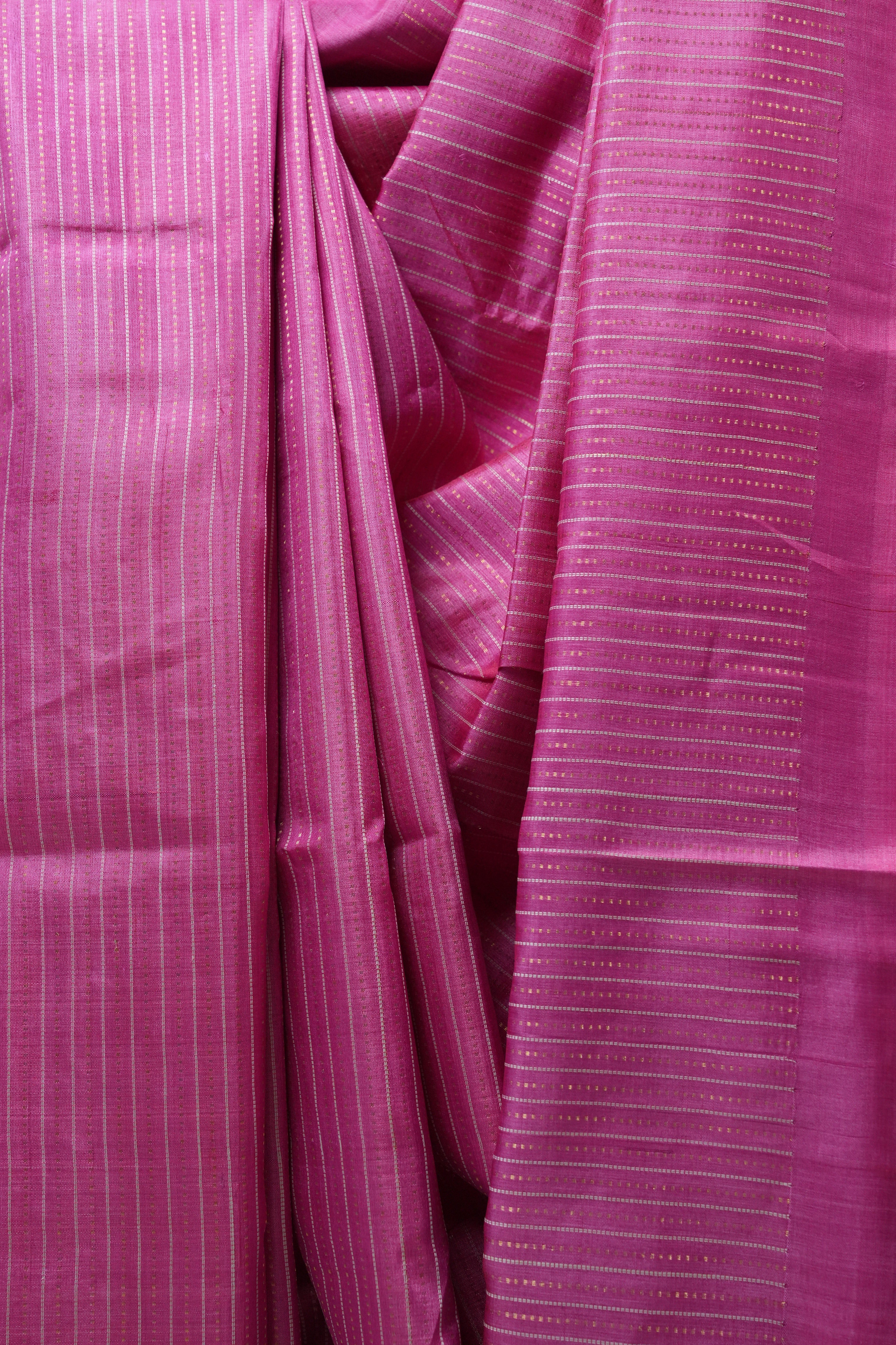 Pink Tussar Silk Saree - SRPTSS1484