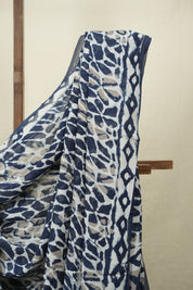 Blue HBP Georgette Saree - SRBHGS75