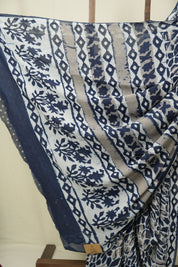 Blue HBP Georgette Saree - SRBHGS75