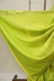Neon Green Cotton Paithani Saree - SRNGCPS713