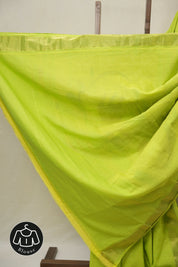 Neon Green Cotton Paithani Saree - SRNGCPS713