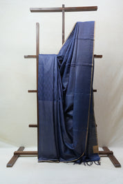 Blue Tussar Silk Saree - SRBTSS1458