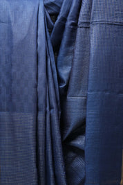 Blue Tussar Silk Saree - SRBTSS1458
