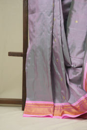 Two Tone Green-Pink Silk Paithani Saree - SRTTGPSPS793