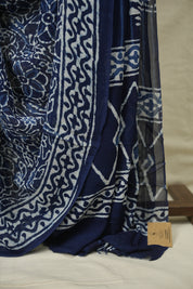 Navy Blue HBP Georgette Saree - SRNBHGS76