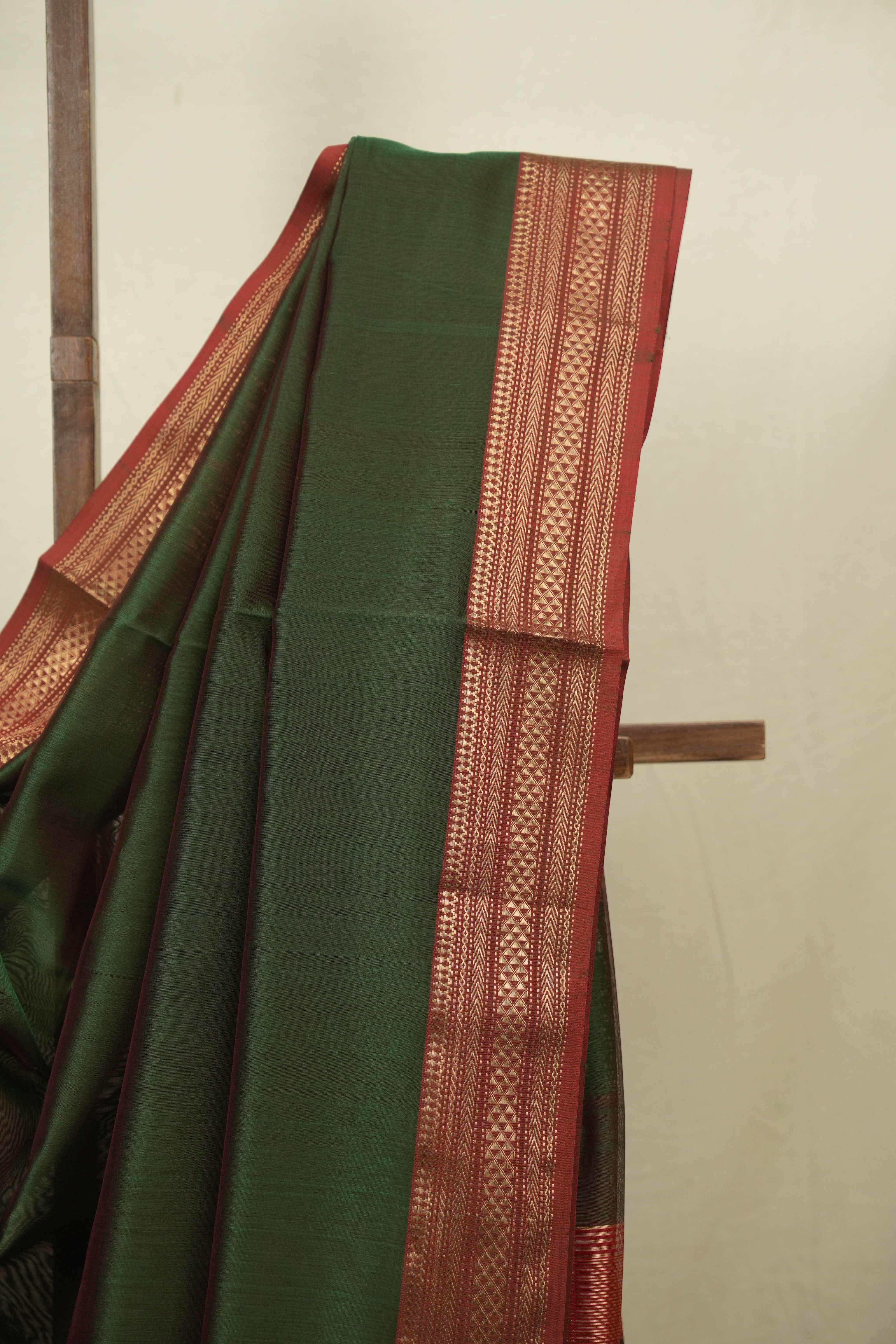 Green Maheshwari Saree- SRGMS1358