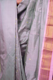 Two Tone Green-Pink Silk Paithani Saree - SRTTGPSPS793