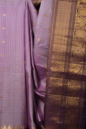 Lilac Purple Gadwal Silk Saree - SRLPGSS616