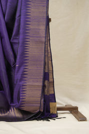 Purple Raw Silk Saree - SRPRSS935