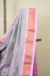 Two Tone Green-Pink Silk Paithani Saree - SRTTGPSPS793