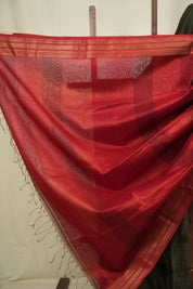 Green Maheshwari Saree- SRGMS1358