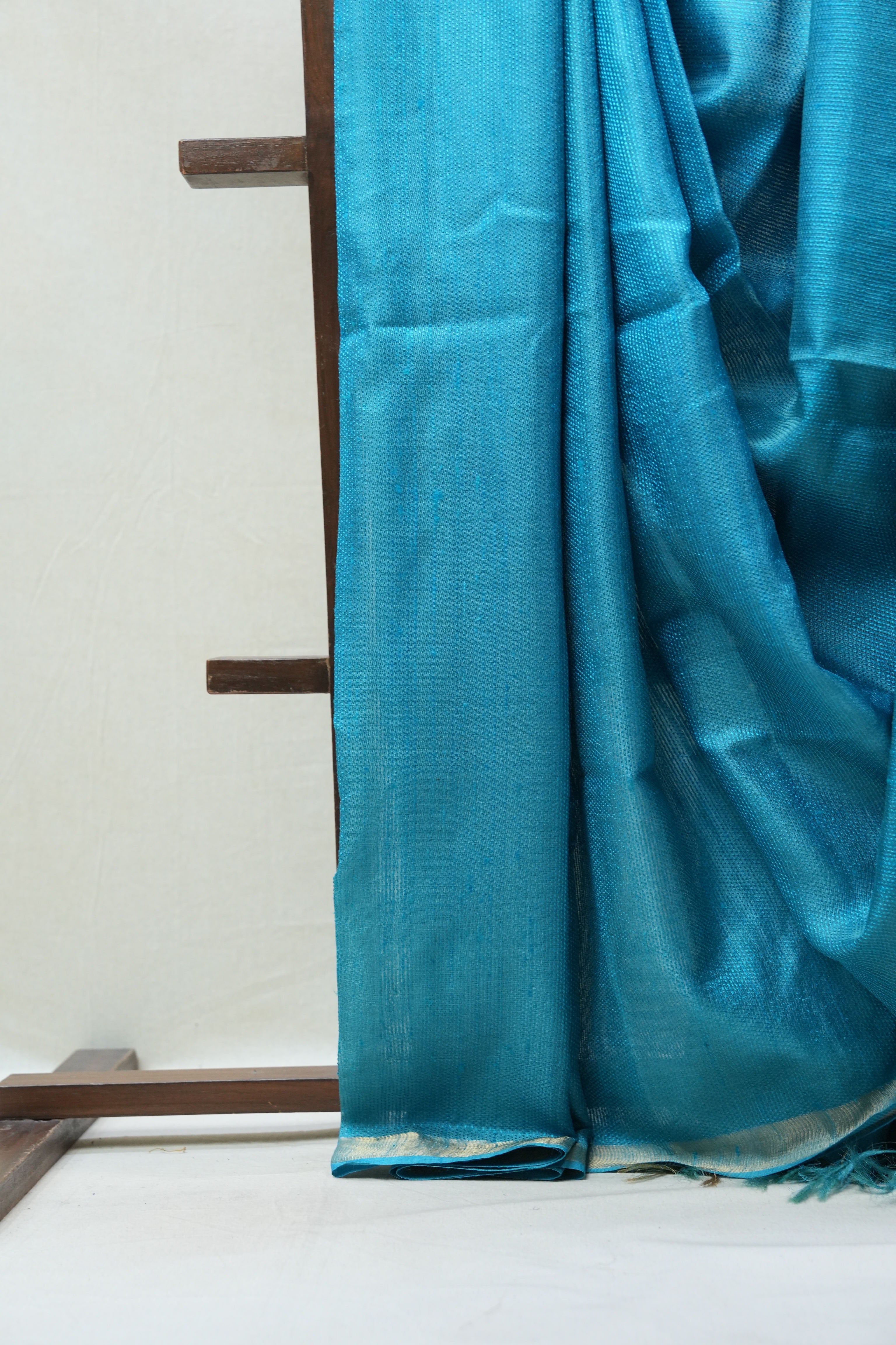 Blue Tussar Silk Saree - SRBTSS1463