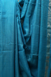 Blue Tussar Silk Saree - SRBTSS1463