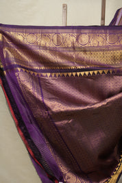 Lilac Purple Gadwal Silk Saree - SRLPGSS616