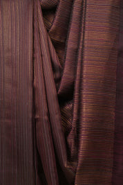 Wine Raw Silk Saree - SRWRSS1031
