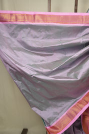 Two Tone Green-Pink Silk Paithani Saree - SRTTGPSPS793