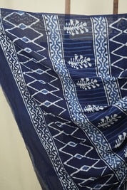 Navy Blue HBP Georgette Saree - SRNBHGS76