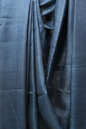 Grey Tussar Silk Saree - SRGTSS1469