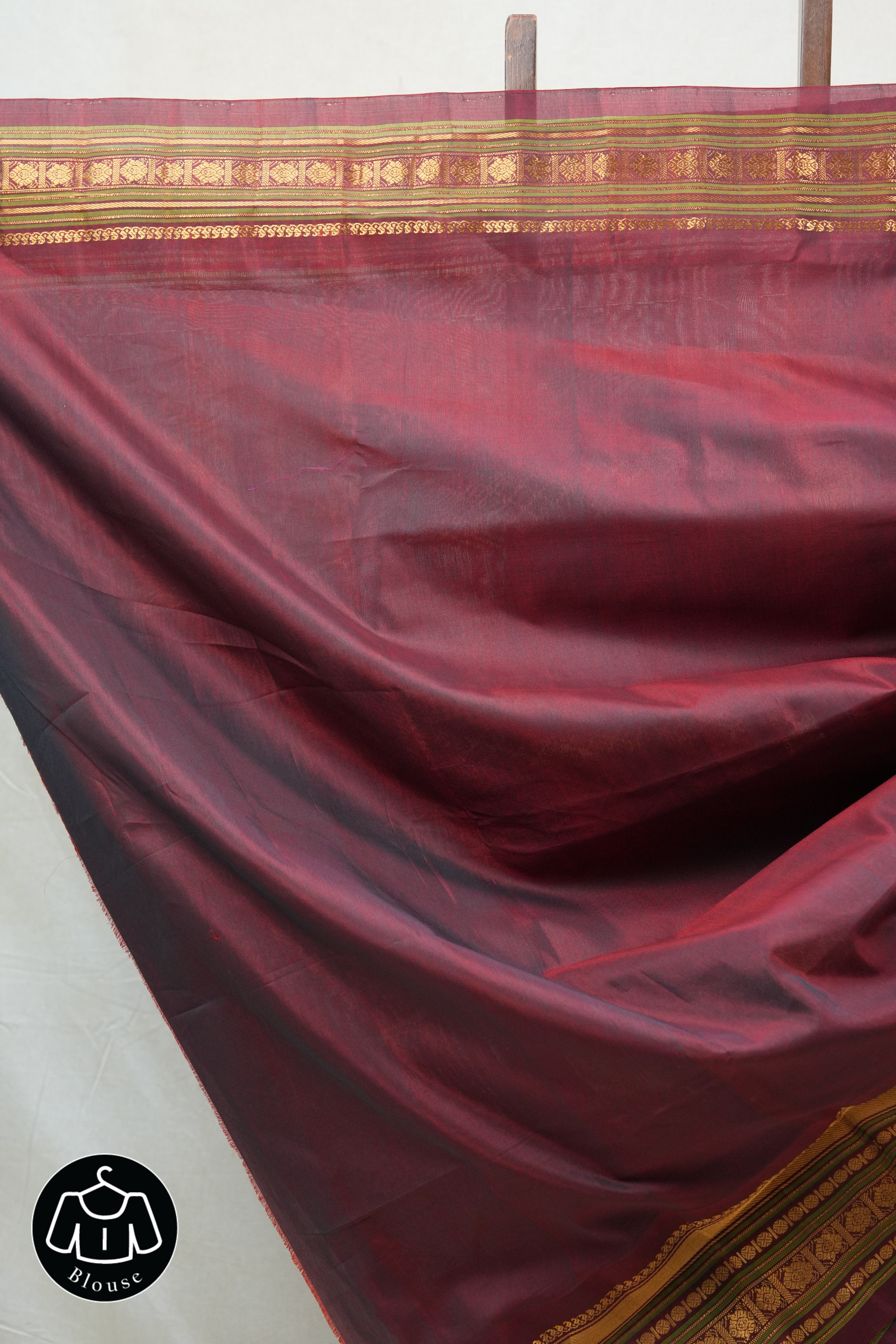 Green Gadwal Cotton Silk Saree - SRGGCSS97