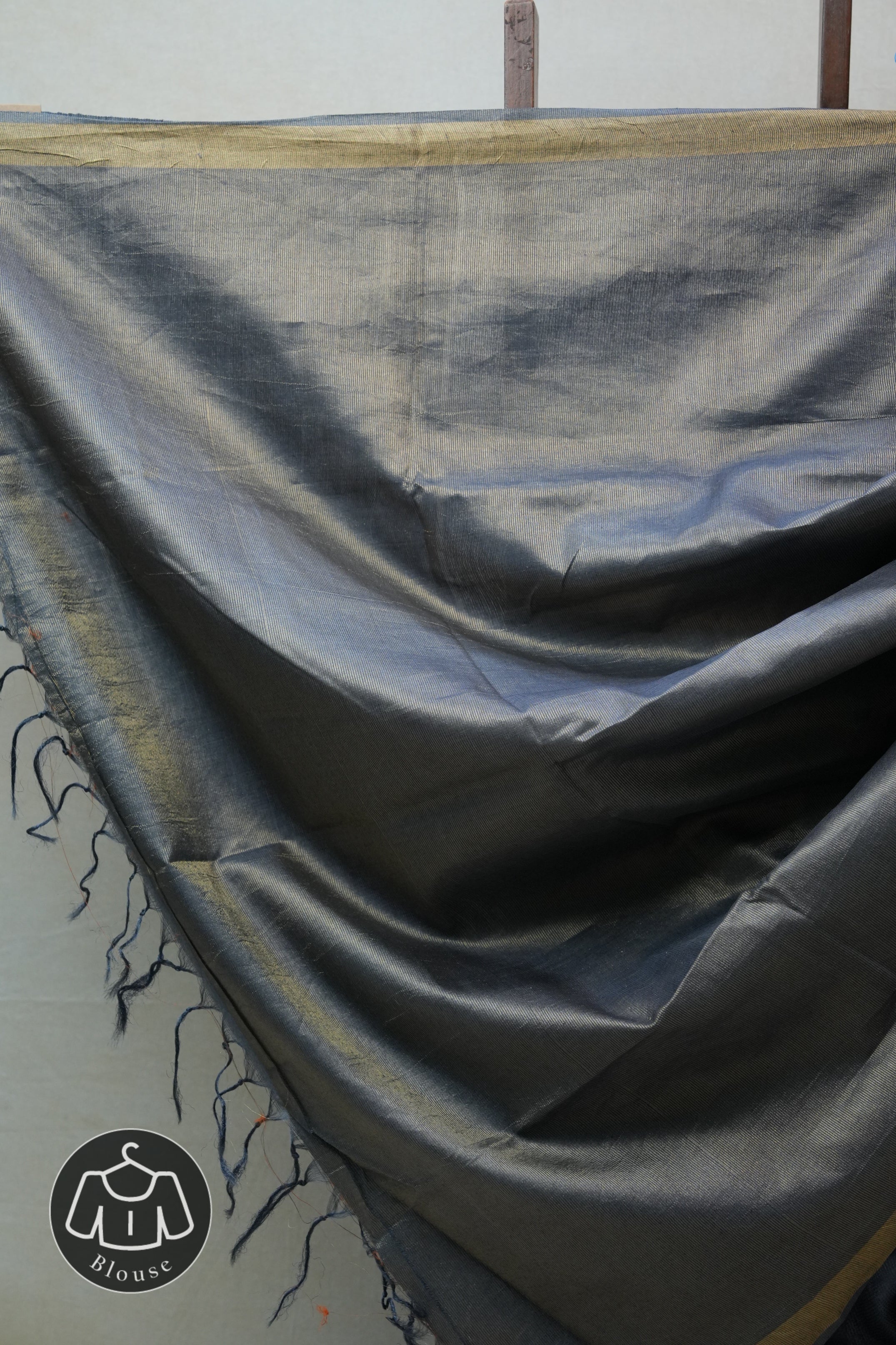 Grey Tussar Silk Saree - SRGTSS1469