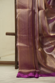 Dual Tone Purple Tissue Banarasi Silk Saree - SRDTPTBSS105