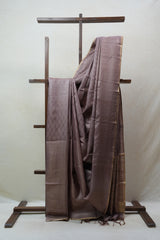 Mauve Tussar Silk Saree (DEFECT) - SRMTSS89-PI