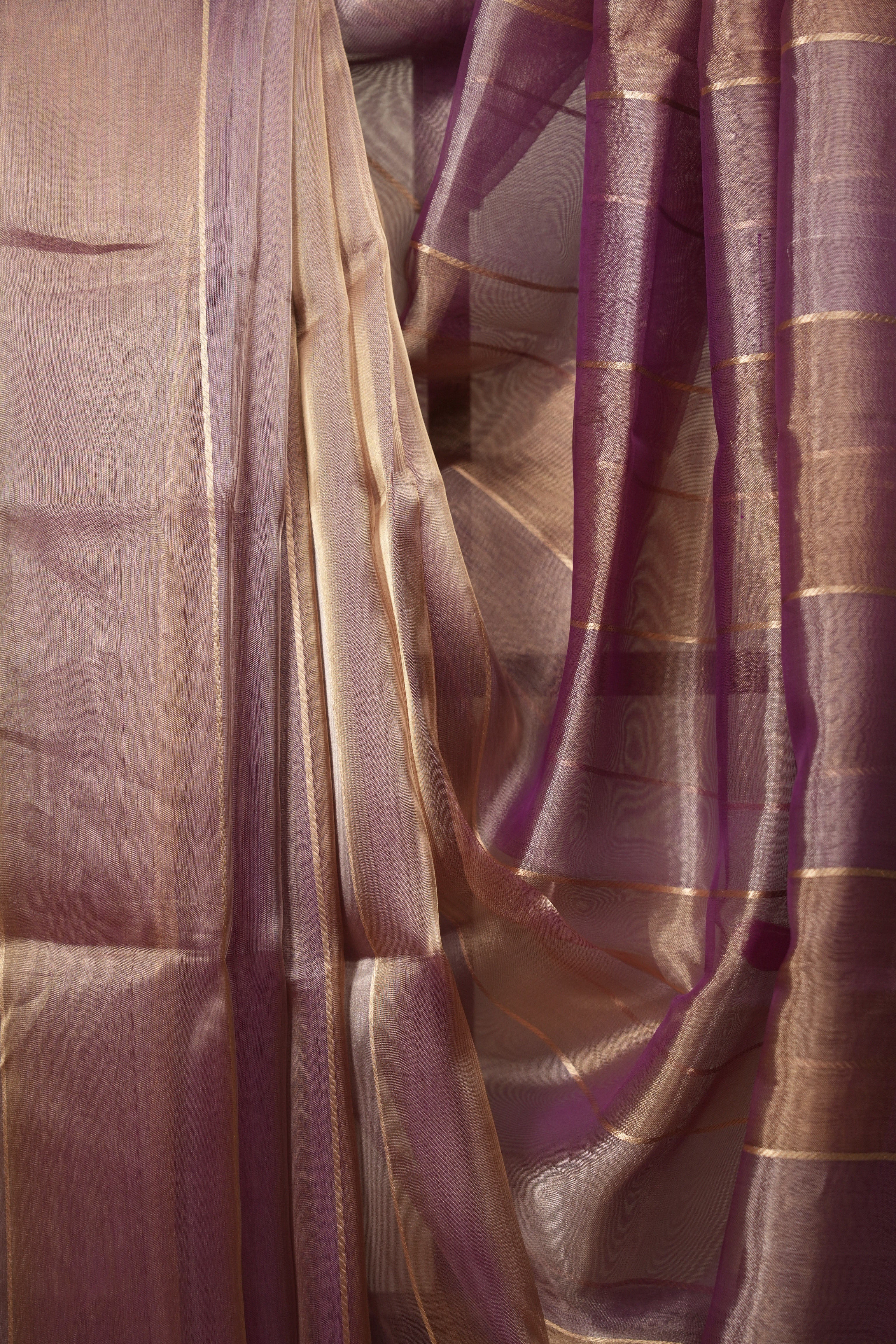 Dual Tone Purple Tissue Banarasi Silk Saree - SRDTPTBSS105