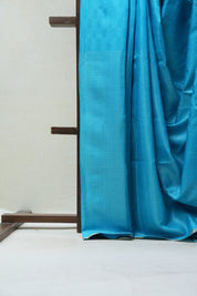 Sky Blue Tussar Silk Saree - SRSBTSS1472